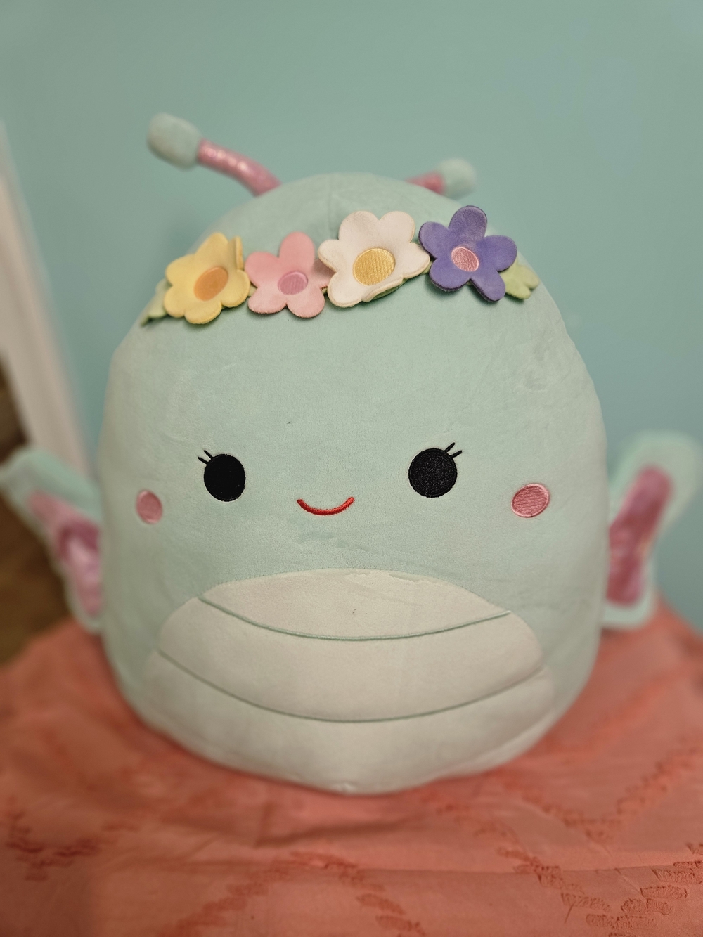16" Squishmallows Reina the Green Butterfly